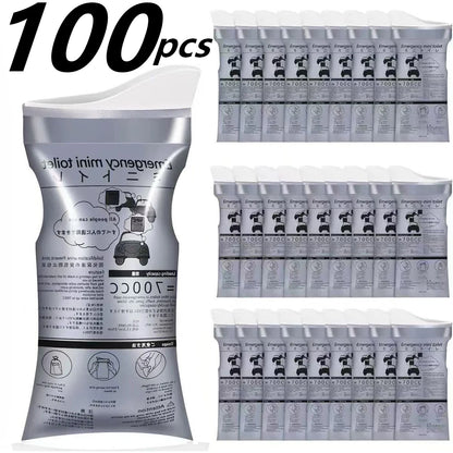 Disposable Urine & Vomit Bags, 700ML Portable Urinal for Women/Men, Emergency Travel, Camping, Traffic Jam, Pregnant, Patient