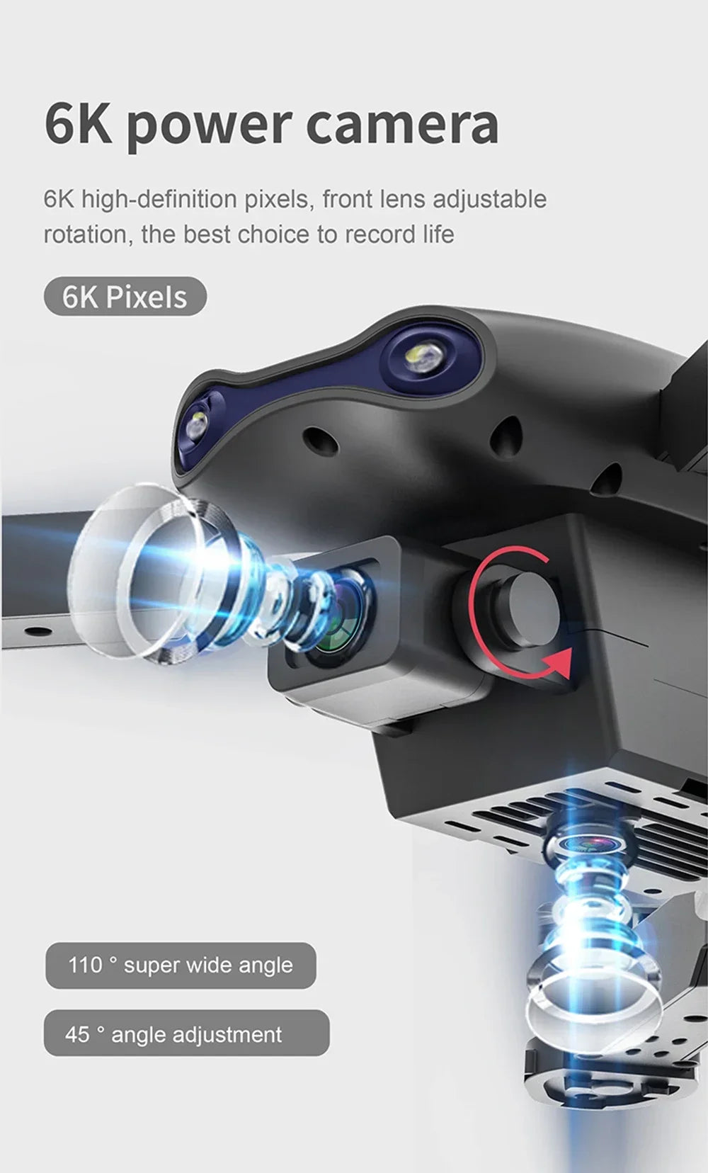 E99 Folding Drone Quadcopter Remote Control Handle Four Axis Aircraft HD 4K Photography UAV Altitude Fixation