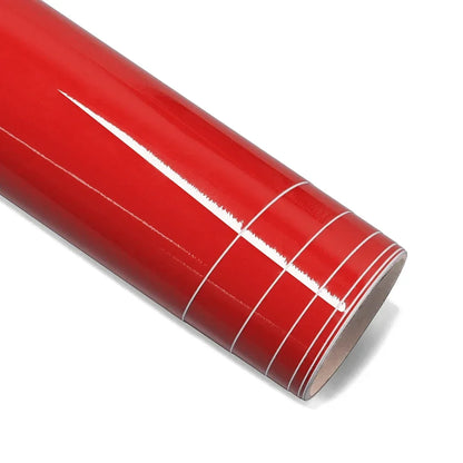 High Gloss Glossy Red Wrap Vinyl Film Car Whole Body DIY PVC Color Change Sticker Protective Cover Decal Auto Tuning Accessories