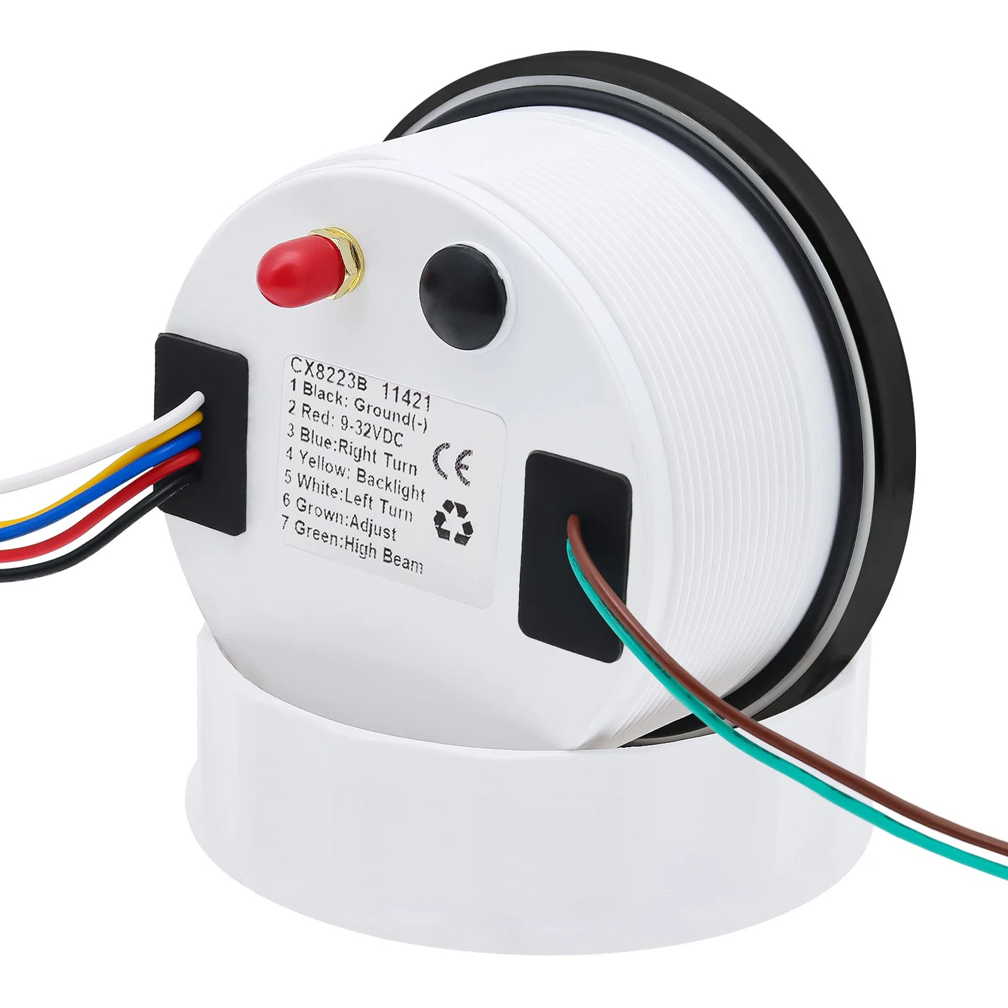 Waterproof 85MM GPS Speedometer With GPS Antenna 7 Color Backlight For Motorcycle Marine Boat Car Truck Speed Gauge Meter 12V24V