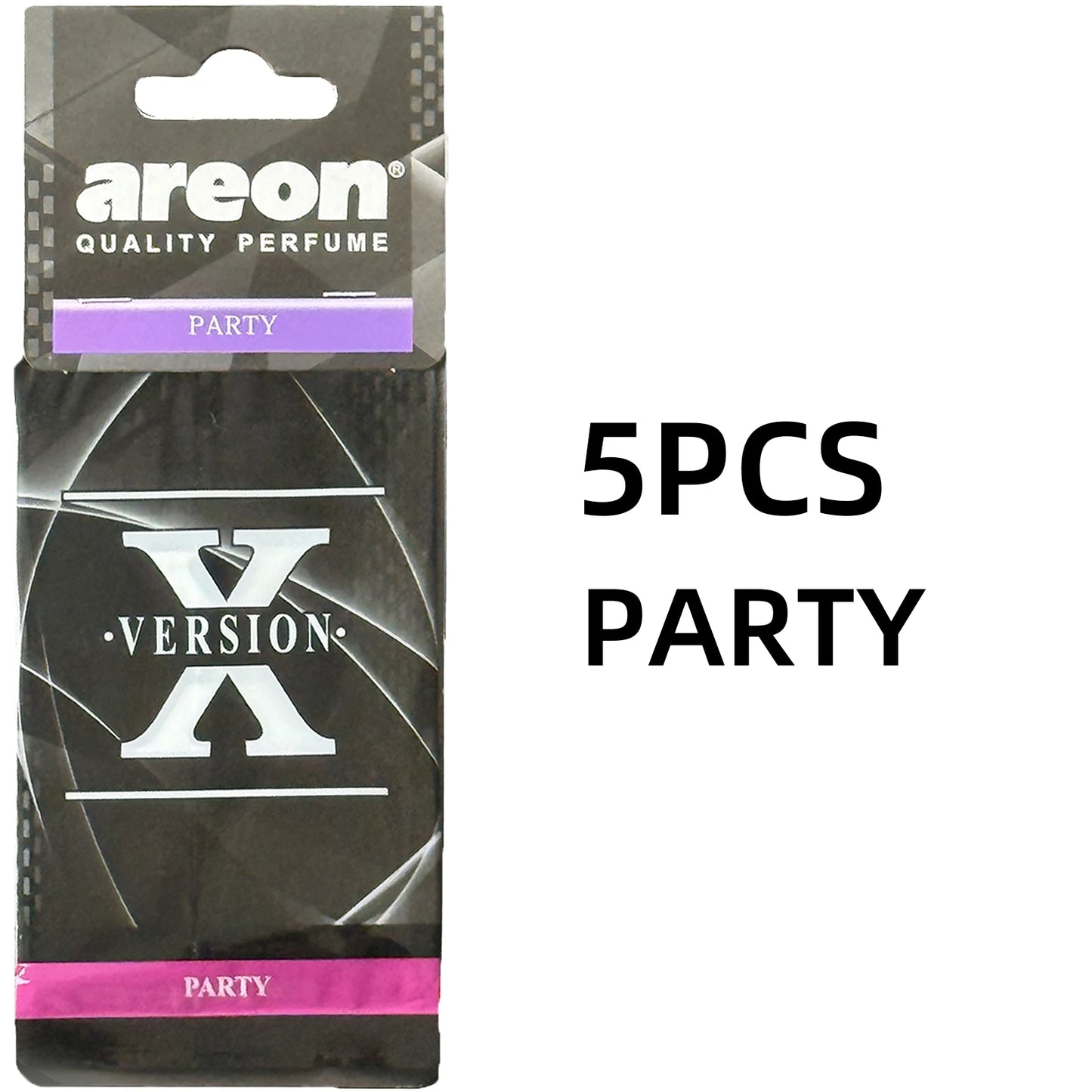 areon 5/20pcs PARTY Scent Car Air Freshener, Natural Tea-Scented Paper, Car-Mounted Hanging Type, Car Interior Accessories
