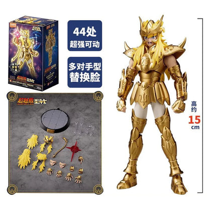 Original Blokees Gold Saint Action Figure Champion Saori Kido Seiya Mu Aiolia Assembly Figure Children Toys Birthday Gift