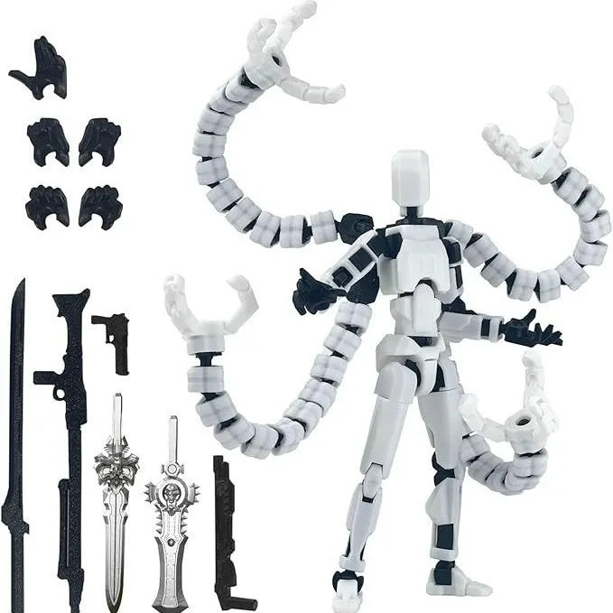 Hot 13 Action Figure Dummy Death Swordsman Titan 13 Action Figures T13 Multi-Jointed Movable Lucky 13 Action Figure Nova Gift