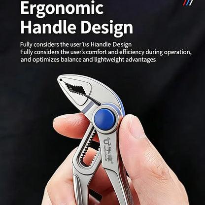 4 Inch Car Auto Repair Adjustable Plumbing Pipe Wrench Multifunctional Multi Surface Grip Automatic Pliers Portable Hand Tool