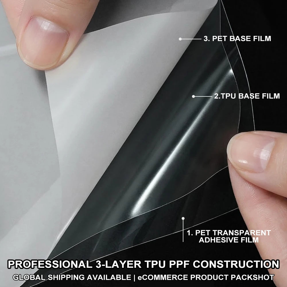 0.3m Car Wrap Film TPU Headlight Film Adaptive Guard Repair Scratches Photochromic Modification Film Car Decoration Accessories