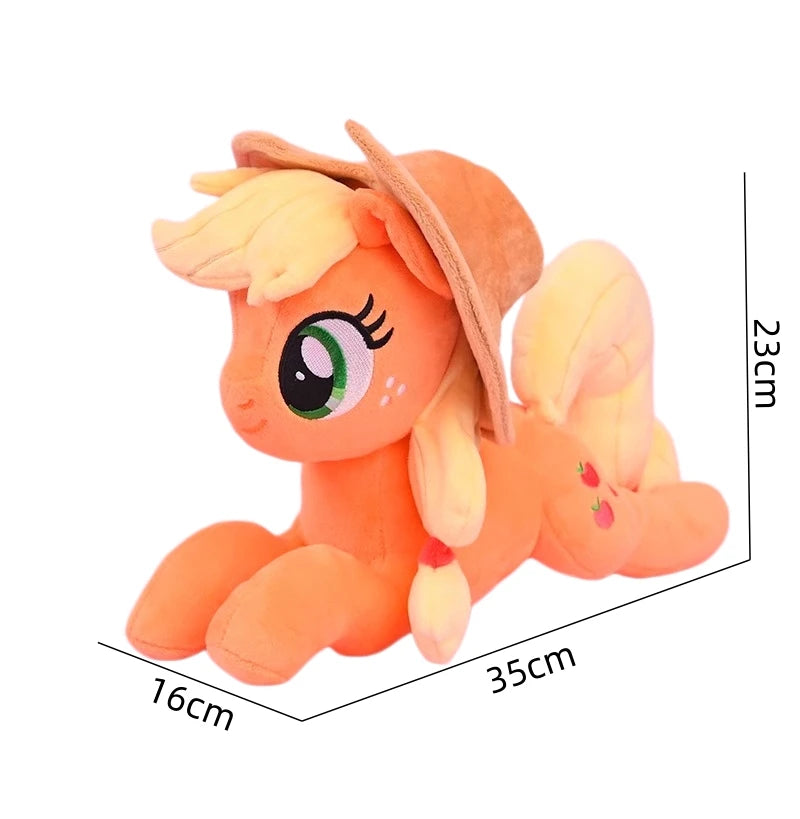 Original My Little Pony Plush Toys Applejack Rainbow Dash Twilight Sparkle Pinkie Pie Rarity Fluttershy Stuffed Doll Kid Gift
