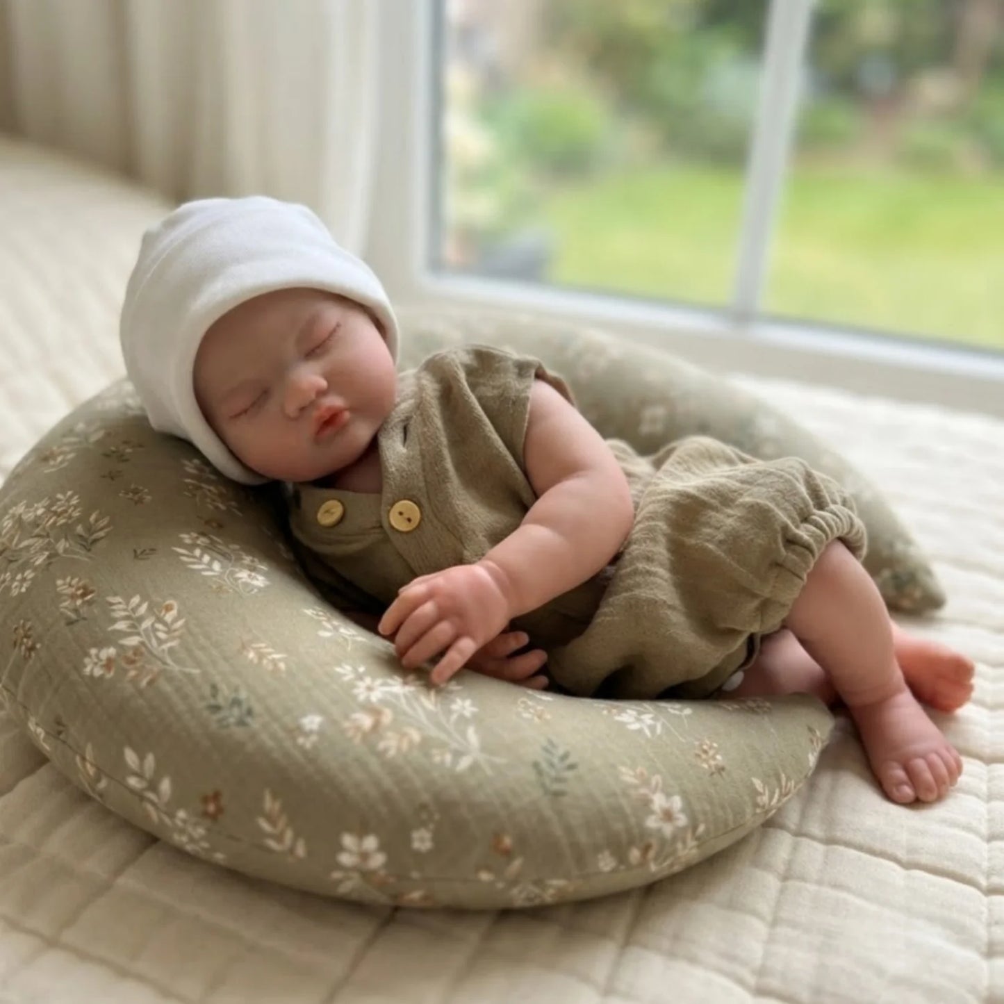 OtardDolls Open Mouth Silicone Toy 18-Inch Handmade Doll Real Soft Reborn Doll Painted/Unpainted Waterproof Cute Collectible Toy