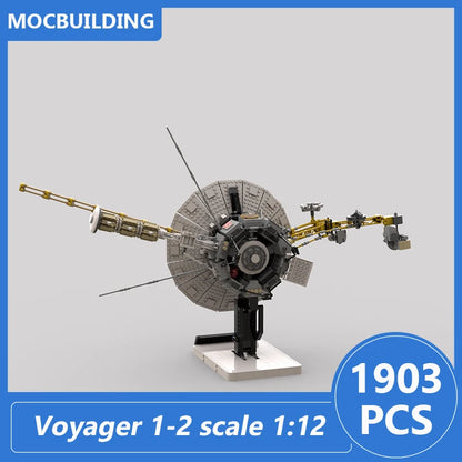 Voyager 1-2 Scale 1:12 Model Moc Building Blocks Diy Assemble Bricks Space Educational Creative Collection Toys Gifts 1903PCS