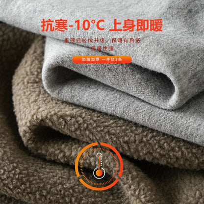 DUKEEN 500G Heavyweight Men's Fleece Jogger Sweatpants Autumn and Winter Basic Soild Color Thick Sport Long Pants Men's Clothing