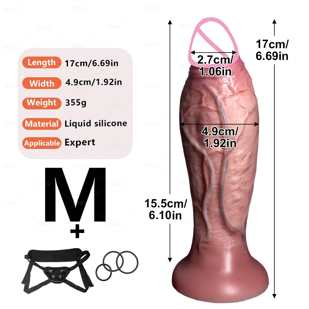 3Sizes Advanced Realistic Soft Dildo Big Thick Fake Penis Silicone Cock Woman Man Vagina Anal Masturbation Suction Cup Sex Toys