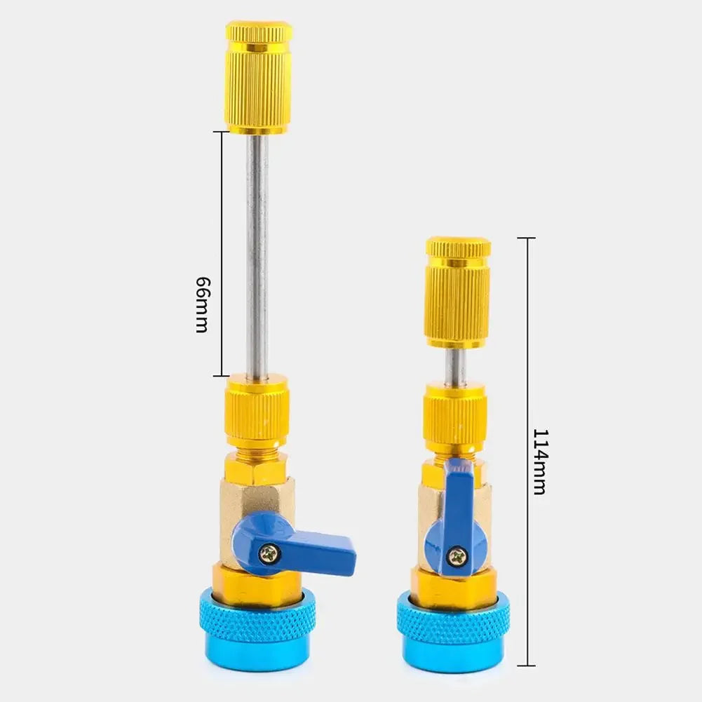 Adjustable A/C Valve Core Puller R134A High Low Pressure Wrench Remover Tool for Car Air Conditioner Repair Quick Removal