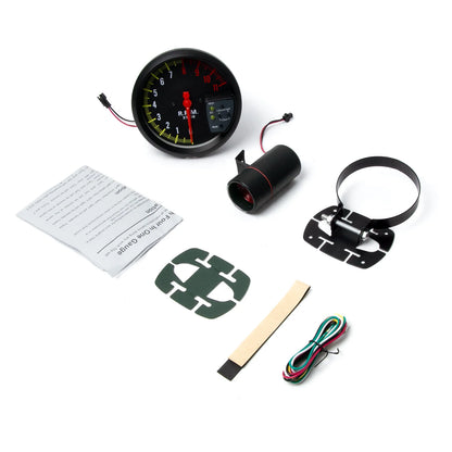 5 Inch RPM Meter Tachometer 11000k With Shift Light Racing Car Gauge 7 Color Backlight 12v For 4 / 6 /8 Cylinder Engine Vehicles