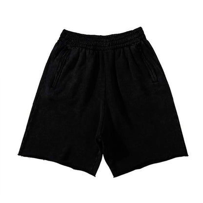 Mens Thick Cotton Sporting Running Shorts Heave Bodybuilding Sweatpants Fitness Short Jogger Gym Black Kanye Grey West Shorts