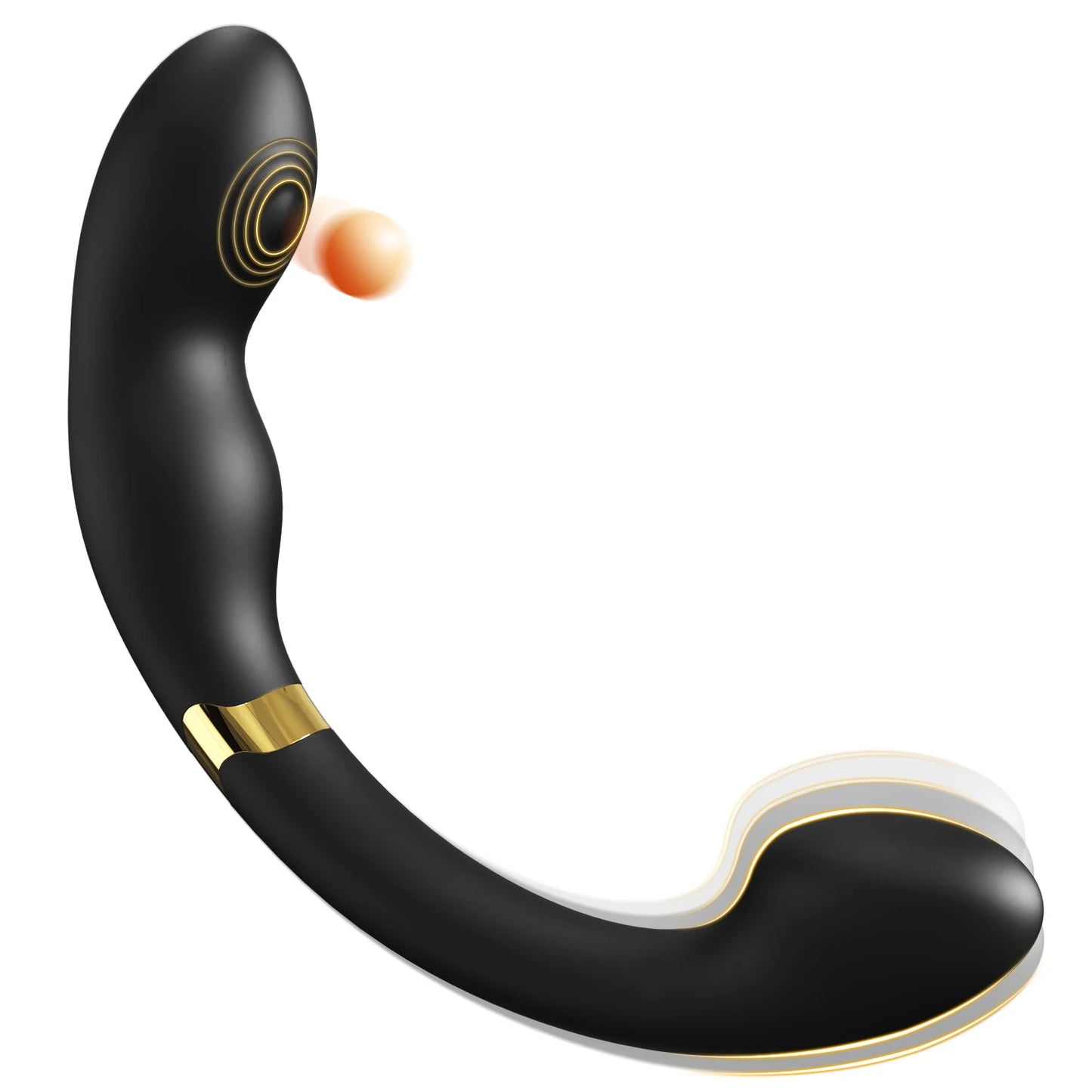 Male Anal Sex Toys Prostate Massager Vibrator for Men Gay Tapping Vibrating Curved Anal Dildo Butt Plug for Men Women Couples