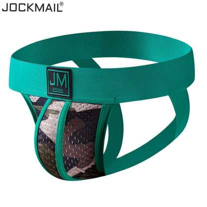 Jockmail Unisex Panties Camouflage Sisy Tanga Mesh Sexy Toy for Man Mustarbet 4PC Ropa Interior Hombre Summer New Jockstrap