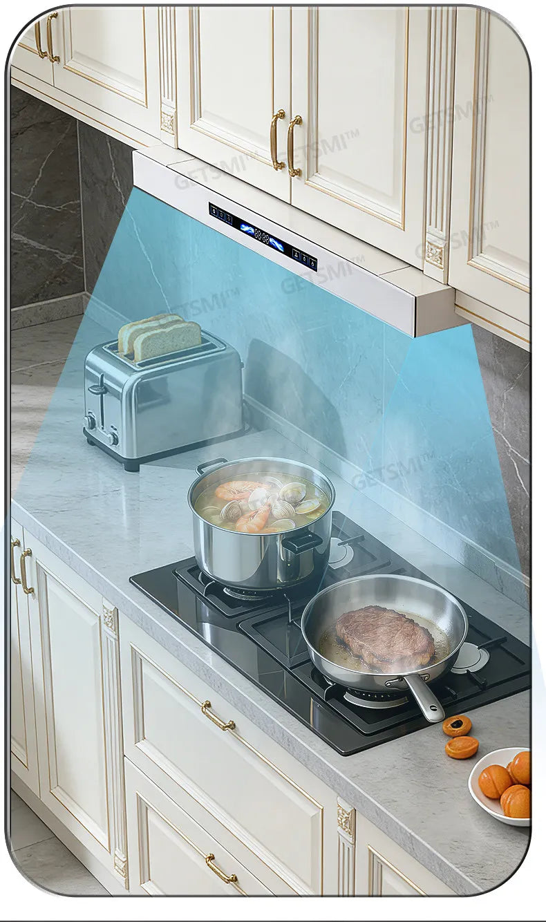600/700 Ultra-thin Mini Range Hood for Home Kitchens, Small Apartments, and Apartments - Oil and Fume Separator