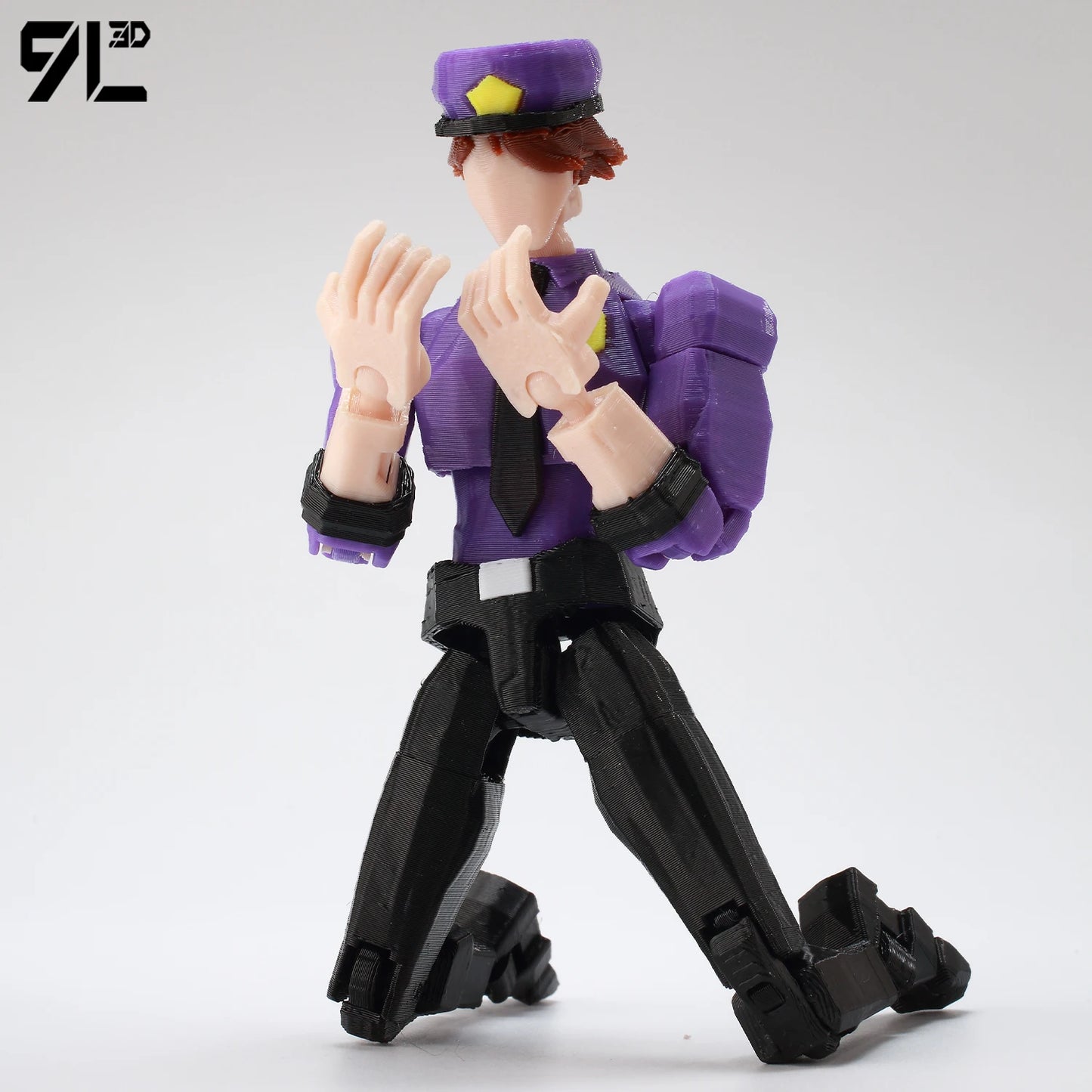 9L3D Printed Horror Game FNAF Freddy Fazbear's Purple Guy Toy Action Figures Anime Model Lucky13 Dummy Titan13 Collectible Model