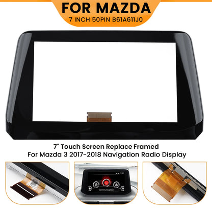 B61A611J0 7 inch Touch Screen for Mazda 3 Axela 2017-2018 TM070RDH03-00 Navigation Player Display Touch Screen Digitizer