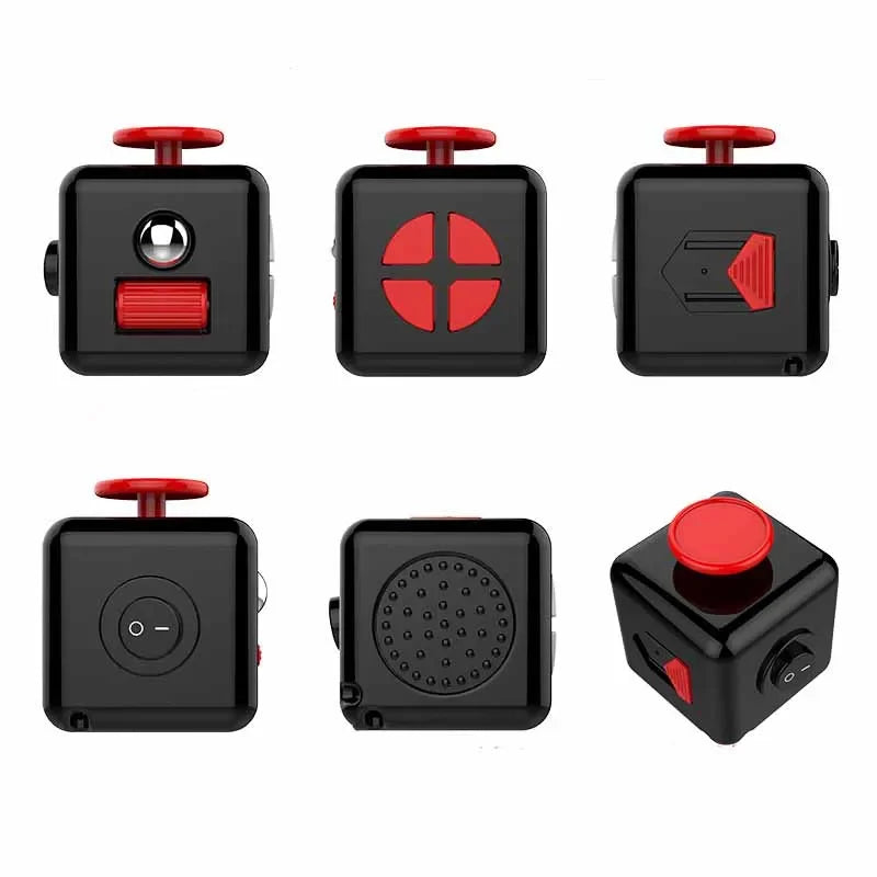 Creative Solid Color Fidget Dice Handheld Cube Release Stress Autism Anxiety Adult Kids Relief Anti-Stress Finger Children Toys