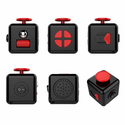 Creative Solid Color Fidget Dice Handheld Cube Release Stress Autism Anxiety Adult Kids Relief Anti-Stress Finger Children Toys