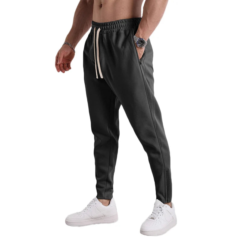 New Solid Color Sweatpants Casual Workout Pants Autumn 1/2Pcs Lightweight Cargo Trousers Outdoor Gym Fitness Drawstring Trousers