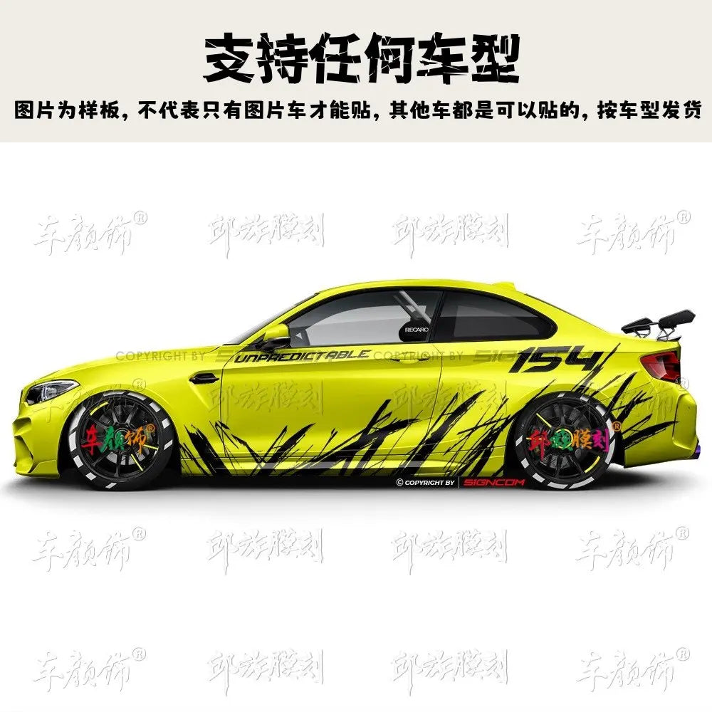Car Vinyl stickers body decoration sporty Customized racing decals modified accessories FOR BMW 3 4 5 Series M2 M3 M4 M5