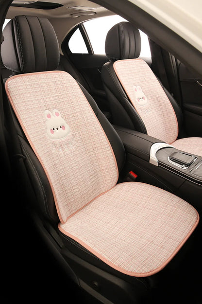 Bear Plush Seat Cushion Cover Universal Skin-Friendly Cute Soft Car Pillow Case Autumn Winter Decorative Seat Accessories