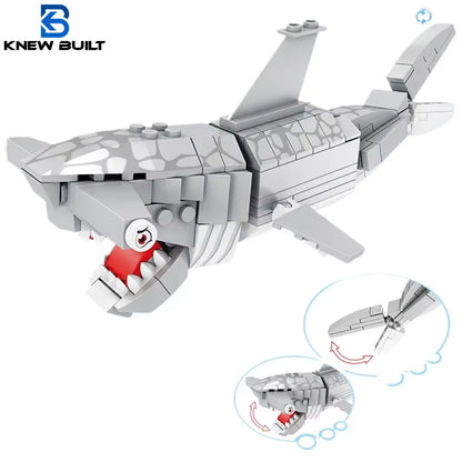 Shark Ocean Animal Building Block Toy - Enhance Hands-On Skills, Deepen Understanding of Marine Life, Perfect Fun Playtime Toy