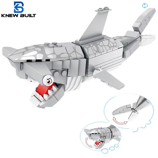 Shark Ocean Animal Building Block Toy - Enhance Hands-On Skills, Deepen Understanding of Marine Life, Perfect Fun Playtime Toy