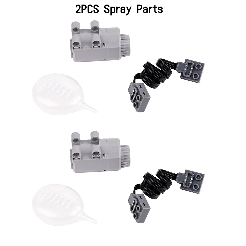 Technical Light Spray Parts Mould King Fogger Legoeds-Compatible Building Blocks MOC Supercar Retro Steam Train Chimney Smoke