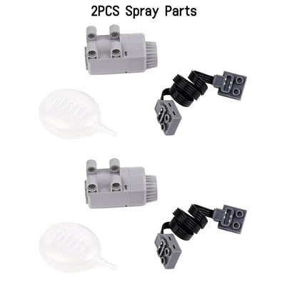 Technical Light Spray Parts Mould King Fogger Legoeds-Compatible Building Blocks MOC Supercar Retro Steam Train Chimney Smoke