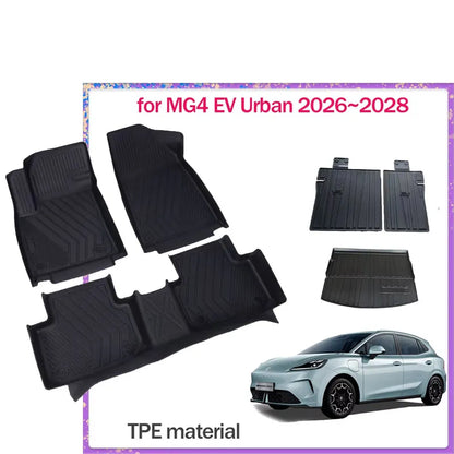 Car Floor Mat  for MG4 EV Urban 2026~2028 2027 TPE Foot Interior Liner Waterproof Trunk Seat Back Pad Carpet Part Accessories