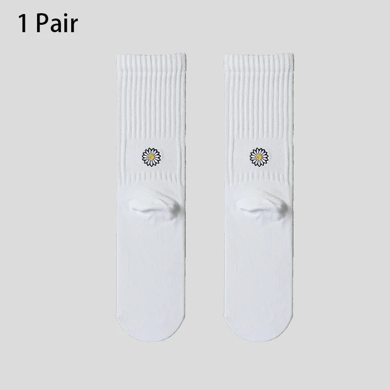 Men's Cotton Work Socks Cushioned Long Running Breathable Ankle Crew Socks Casual Socks for Men Cycling Socks