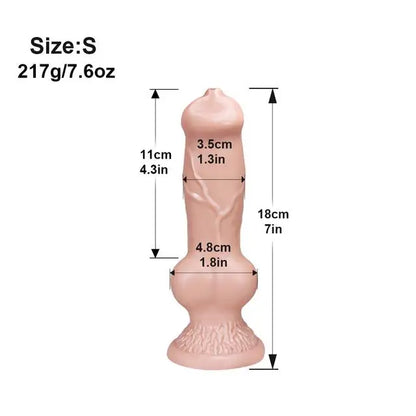 Huge Dildo Animal/Dog Dildo Realistic Penis with Suction Cup Big Butt Plug Giant Monster Cock Dick Adults Supplies for Men Women