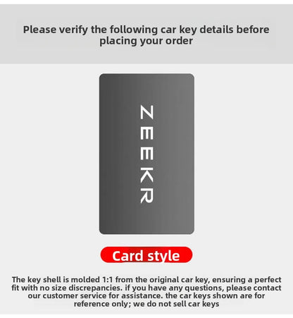 Suitable for ZEEKR Card Keycase 001 9x 7x zeekr 007gt zeekr 009 Automotive NFC Card Pack Protective Shell NFC Card Keychain