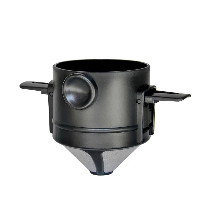 Foldable Coffee Filter for Office Home Travelling Portable Drip Coffee Maker Stainless Steel Reusable Pour Over Coffee Dripper