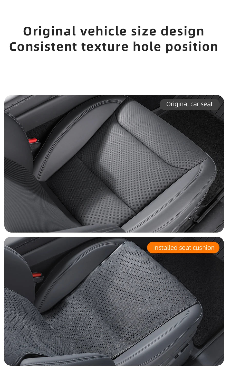For Tesla Model Y Juniper/Model 3 Highland front and rear seat cushions,Seat cover,Car seat,protection pad Interior accessories