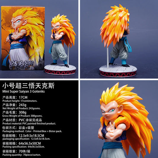 Dragon Ball Super Saiyan Gotenks Gk Collectible Figure Pvc Painted Finished 15Cm Desktop Home Car Ornament For Anime Collectors