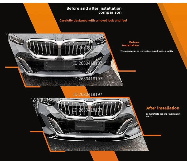 For BMW 5 Series Bmw I5 G60 G61 2024+ Mp Front Lip Front Shovel Spoiler Modification Accessories