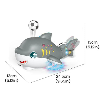 Baby Toys Toddler Electric Crawling Education Toys Blowing Ball Dancing Swing Musical Shark Toy With Music Flashing Light Kids