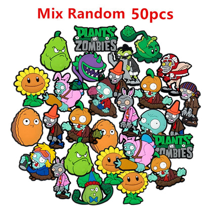 17-100Pcs Game Shoe Charms Accessories Shoes Decorations Buckle Fit Wristband Clogs Sandals Kids Party Gifts