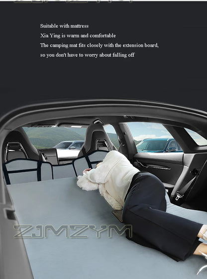 Car Travel Bed SUV Rear Seat Sleeping Mat Non-Inflatable Camping Mattress Extension Board With Special Head Block Folding Pad