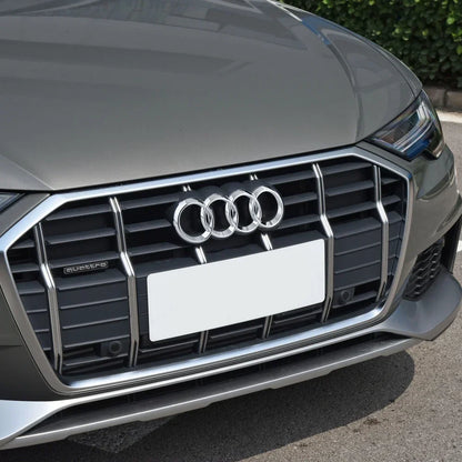 Black Silver ABS 4 Ring Car Hood Bonnet Front Grill Trunk Rear Emblem Logo Badge Sticker For Audi A3 A4 A5 A6 A7 TT Q2 Q3 Q5 Q8