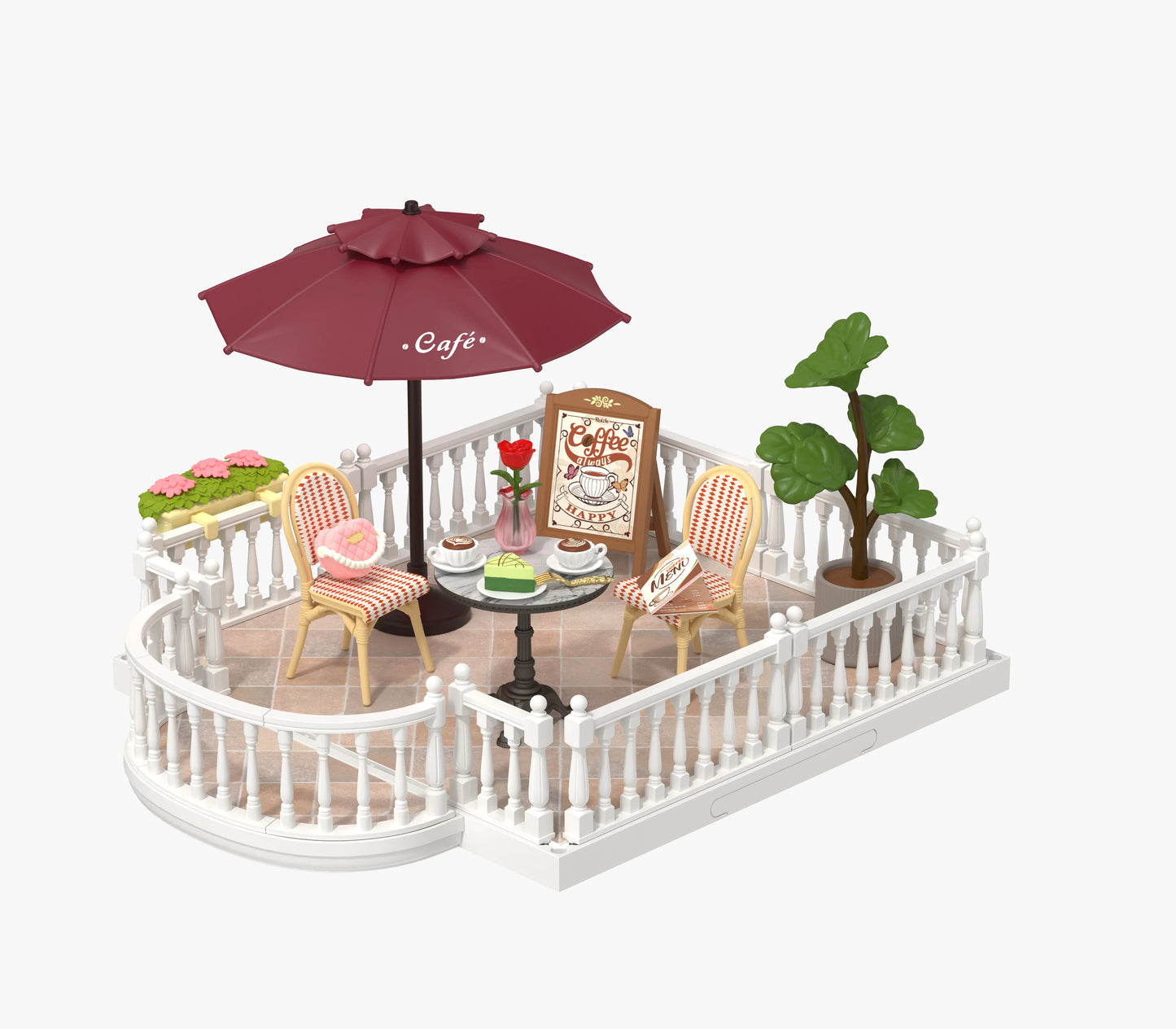 Robotime Rolife 3D Puzzle Model Super Store Series Lovely Pink Bedroom Plastic DIY Miniature House Kit Building Blocks Kits