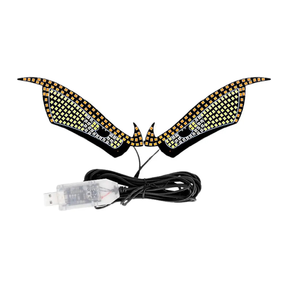 USB RGB Dynamic Big Devil Eyes Light for Cars Trucks, LED Window Screen Animation Sign Flexible Display Panel