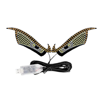 USB RGB Dynamic Big Devil Eyes Light for Cars Trucks, LED Window Screen Animation Sign Flexible Display Panel
