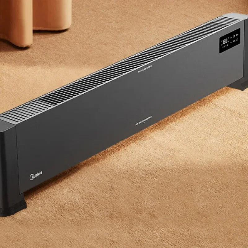 Midea Electric Heater with Graphene Heating Element and Kickboard Design for Home Office and More 220V 2200W