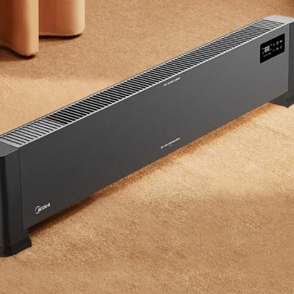 Midea Electric Heater with Graphene Heating Element and Kickboard Design for Home Office and More 220V 2200W