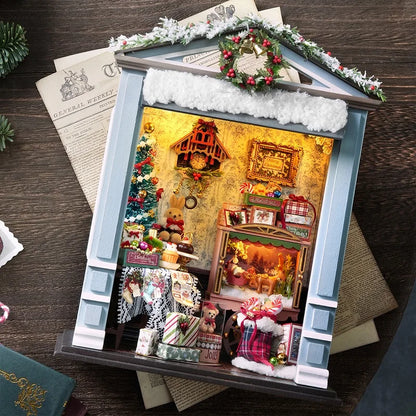 Miniature Dollhouse Set 3D Puzzle Assembly Model DIY Handmade Sets Bedroom Decoration Crafts Toys For Christmas Birthday Gifts