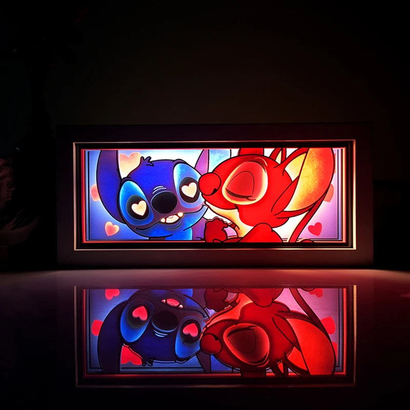 Anime Series Paper-Cut Light Room Bedroom Night Light Remote Control Colorful Light Box Atmosphere Light